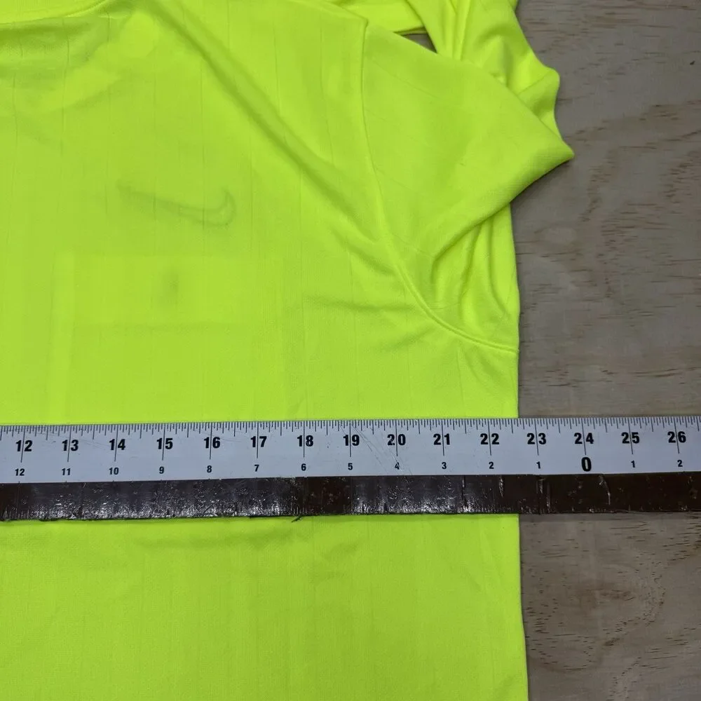NEW Nike Dri-FIT Soccer Referee Jersey Shirt SLIM Fit Volt XL Mens DH8027-702 - Picture 13 of 15